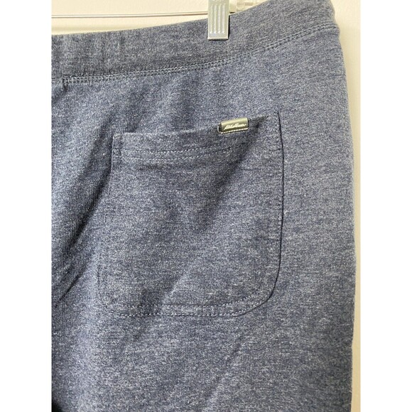 Eddie Bauer Men's Shorts Bermudas  Navy Blue Pull On Elastic & Tie XL - Picture 3 of 10